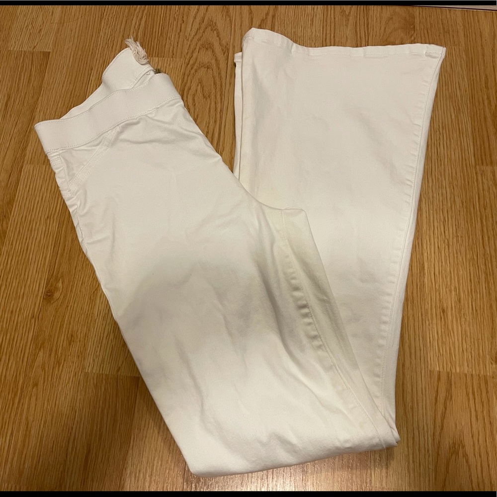 White Altard State Flare Jeans.